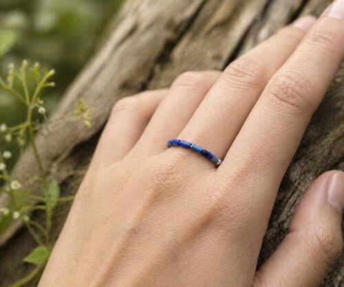 Alternative view of Mei's Handmade Joy Morsecode | ring | Edelsteen