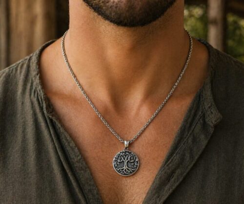 Alternative view of Mei's Viking Nordic Roots | ketting | Stainless Steel