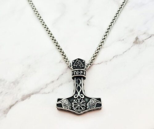 Odins Hammer 2 Mei's Viking Odin's Hammer | ketting | Stainless Steel Odins Hammer 2