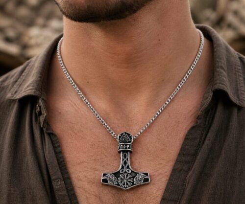 Alternative view of Mei's Viking Odin's Hammer | ketting | Stainless Steel