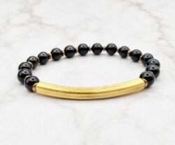 Mei's Tibetan Black Harmony | armband | Edelsteen