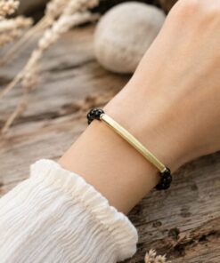 Alternative view of Mei's Tibetan Black Harmony | armband | Edelsteen
