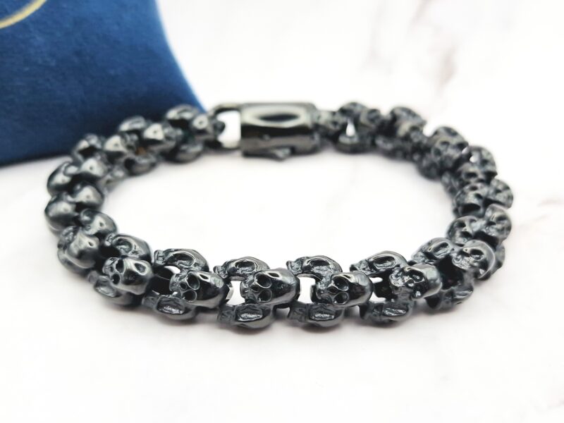Mini Skulls Black Mei's Muse Mini Skulls Black | armband | Stainless Steel Mei's Muse Mini Skulls Black | armband | Stainless Steel