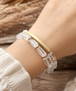 Alternative view of Mei's Tibetan Moon Stones | armband | Edelsteen