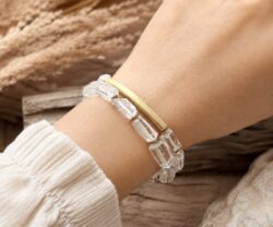 Alternative view of Mei's Tibetan Moon Stones | armband | Edelsteen