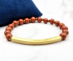 Mei's Tibetan Red Harmony | armband | Edelsteen