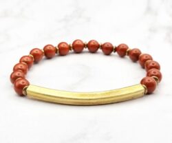 Mei's Tibetan Red Harmony | armband | Edelsteen