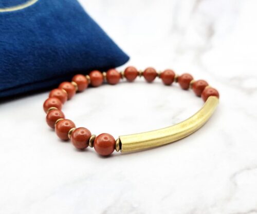 Red Harmony 4 Mei's Tibetan Red Harmony | armband | Edelsteen Red Harmony 4
