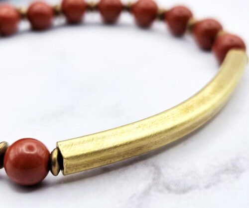 Red Harmony 5 Mei's Tibetan Red Harmony | armband | Edelsteen Red Harmony 5