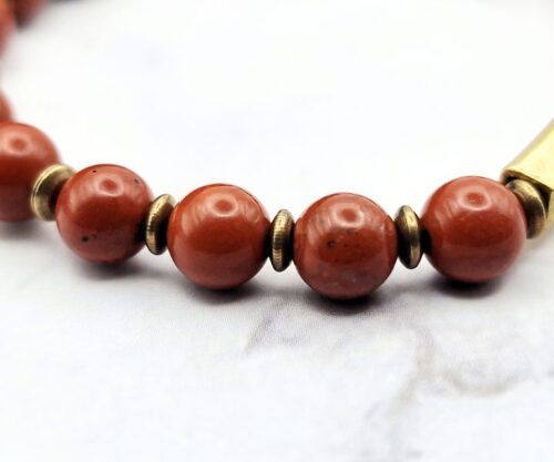 Red Harmony 6 Mei's Tibetan Red Harmony | armband | Edelsteen Red Harmony 6