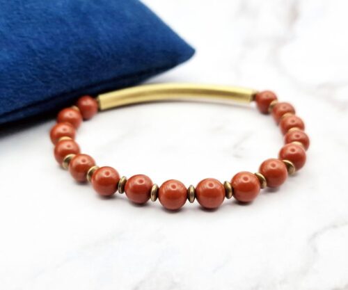 Red Harmony 7 Mei's Tibetan Red Harmony | armband | Edelsteen Red Harmony 7