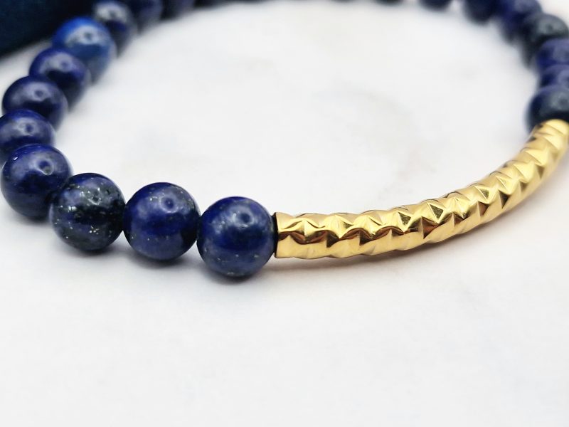 Charming Blue 10 Mei's Handmade armband | Charming Blue | Edelsteen | blauw - zilver of goud Mei's Handmade armband | Charming Blue | Edelsteen | blauw - zilver of goud - Afbeelding 10