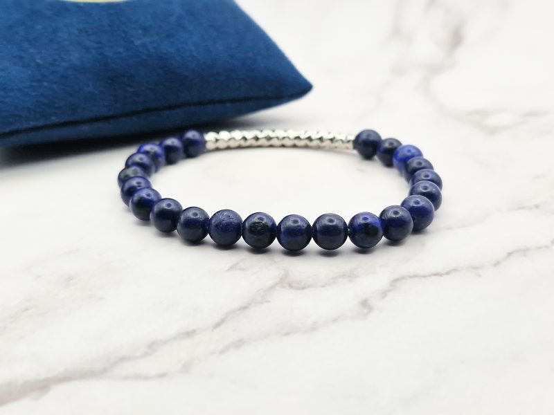 Charming Blue 5 Mei's Handmade armband | Charming Blue | Edelsteen | blauw - zilver of goud Mei's Handmade armband | Charming Blue | Edelsteen | blauw - zilver of goud - Afbeelding 5