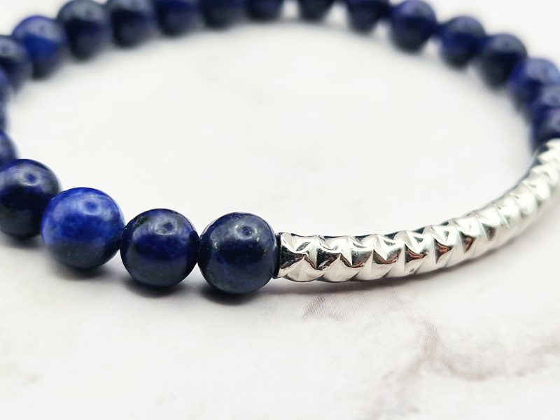 Charming Blue 6 Mei's Handmade armband | Charming Blue | Edelsteen | blauw - zilver of goud Mei's Handmade armband | Charming Blue | Edelsteen | blauw - zilver of goud - Afbeelding 6