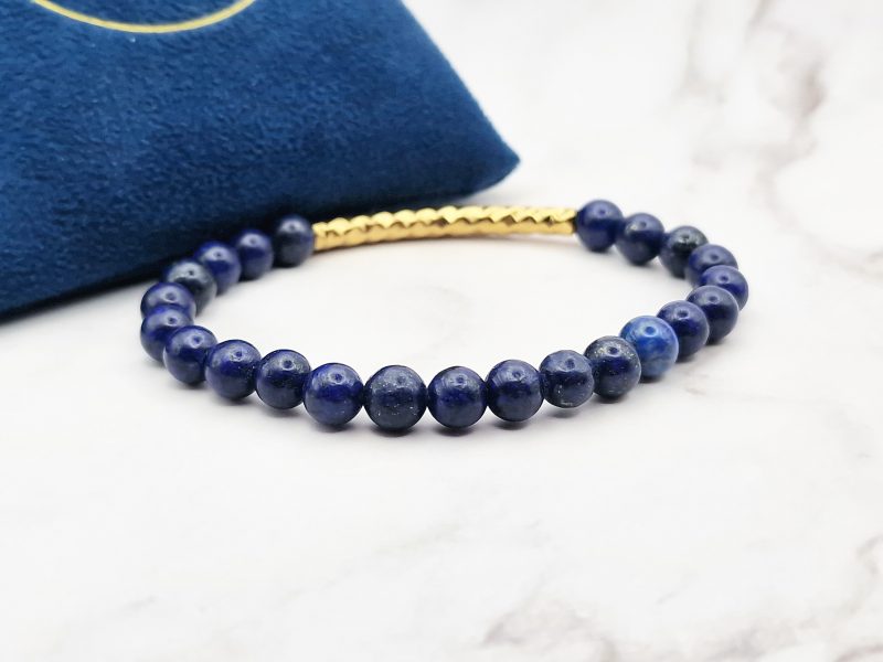 Charming Blue 9 Mei's Handmade armband | Charming Blue | Edelsteen | blauw - zilver of goud Mei's Handmade armband | Charming Blue | Edelsteen | blauw - zilver of goud - Afbeelding 9