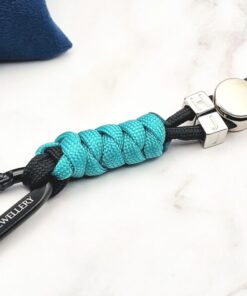 Mei's | Handmade Initials Cord Charm | sleutelhanger | Paracord & Aluminium