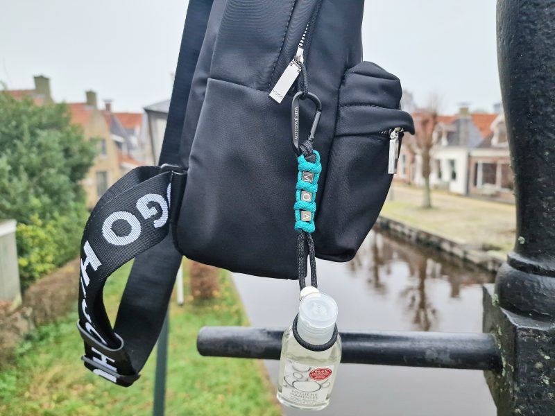 MOA Cord 2 Mei's Keyed sleutelhanger | MOA Cord | Paracord - Aluminium | zwart - turquoise- zilver Mei's Keyed sleutelhanger | MOA Cord | Paracord - Aluminium | zwart - turquoise- zilver - Afbeelding 2