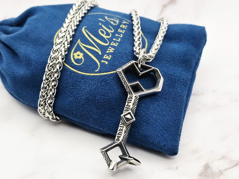 Nordic Key 1 1 Mei's Viking ketting | Nordic Key | Stainless Steel | zilver Mei's Viking ketting | Nordic Key | Stainless Steel | zilver