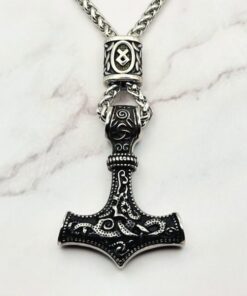 Mei's | Viking Silver Hammer | ketting | Stainless Steel