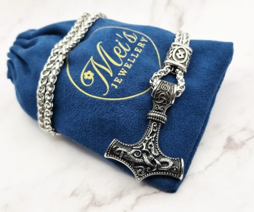 SIlver Hammer 1 Mei's Viking Silver Hammer | ketting | Stainless Steel Mei’s Viking Silver Hammer ketting van stainless steel