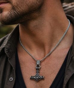 Alternative view of Mei's Viking Silver Hammer | ketting | Stainless Steel