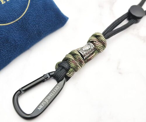 Nordic Cord Valknut 3 Mei's Handmade Nordic Cord Valknut | sleutelhanger | Paracord Mei’s Handmade Nordic Cord Valknut sleutelhanger paracord