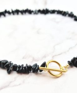 Alternative view of Mei's | Everest Black Aura | ketting | Edelsteen