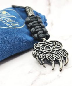 Alternative view of Mei's | Keyed Black Claw | sleutelhanger | Paracord & Stainless Steel