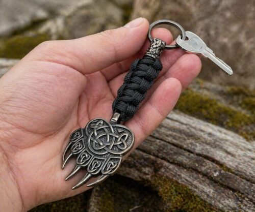 Alternative view of Mei's Viking Black Claw | sleutelhanger | Paracord