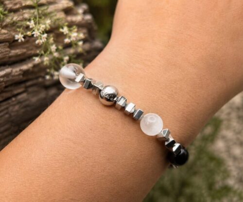 Alternative view of Mei's Handmade Eclipse Stones | armband | Edelsteen