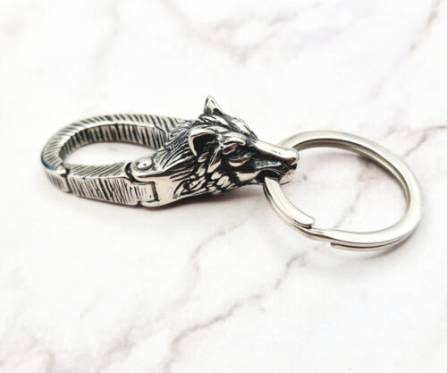 Fenrir Locked 2 Mei's Viking Fenrir Locked | sleutelhanger | Stainless Steel Fenrir Locked 2