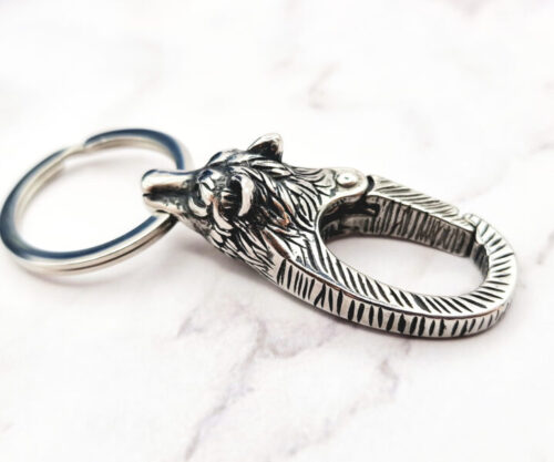 Fenrir Locked 3 Mei's Viking Fenrir Locked | sleutelhanger | Stainless Steel Fenrir Locked 3