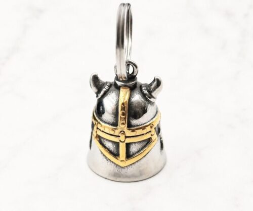 Mei’s Viking Nordic Crown sleutelhanger van roestvrij staal in goud en zilver
