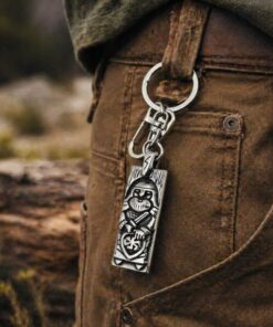 Alternative view of Mei's Viking Nordic Warrior | sleutelhanger | Stainless Steel