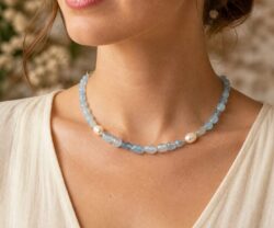 Alternative view of Mei's Everest Pearl Wave | ketting | Edelsteen