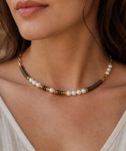 Alternative view of Mei's Everest Tiger Glow | ketting | Edelsteen