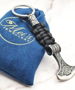 Alternative view of Mei's | Keyed Trinity Axe | sleutelhanger | Paracord & Stainless Steel