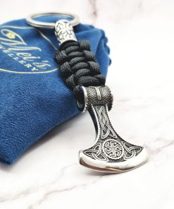 Mei's | Keyed Trinity Axe | sleutelhanger | Paracord & Stainless Steel