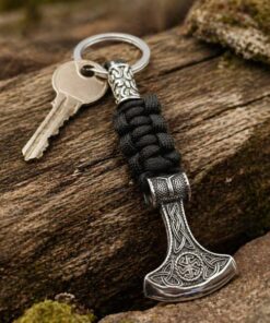 Alternative view of Mei's Viking Trinity Axe | sleutelhanger | Paracord