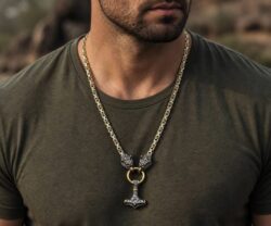 Alternative view of Mei's Viking Wolf Hammer Bold | ketting | Stainless Steel