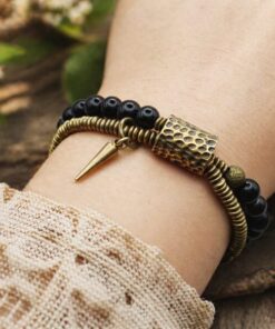 Alternative view of Mei's Tibetan Copper Obsidian | armband | Edelsteen