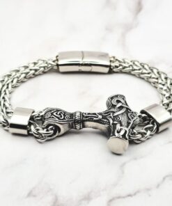 Mei's | Viking Mjölnir Chain | armband | Stainless Steel