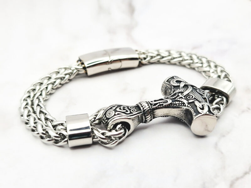 Mjolnir Chain 2 Mei's | Viking Mjölnir Chain | armband | Stainless Steel Mei's | Viking Mjölnir Chain | armband | Stainless Steel - Afbeelding 2