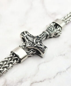 Mjolnir Chain 3 Mei's | Viking Mjölnir Chain | armband | Stainless Steel Mjolnir Chain 3