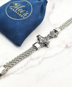 Mjolnir Chain 5 Mei's | Viking Mjölnir Chain | armband | Stainless Steel Mjolnir Chain 5