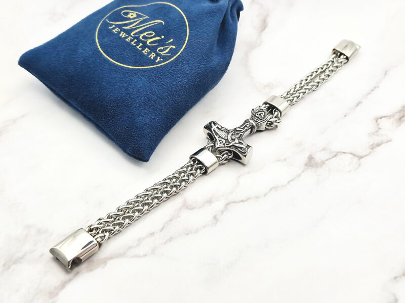 Mjolnir Chain 5 Mei's | Viking Mjölnir Chain | armband | Stainless Steel Mei's | Viking Mjölnir Chain | armband | Stainless Steel - Afbeelding 5