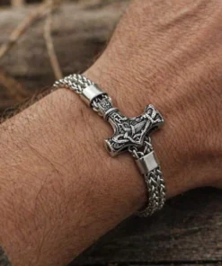 Alternative view of Mei's Viking Mjölnir Chain | armband | Stainless Steel