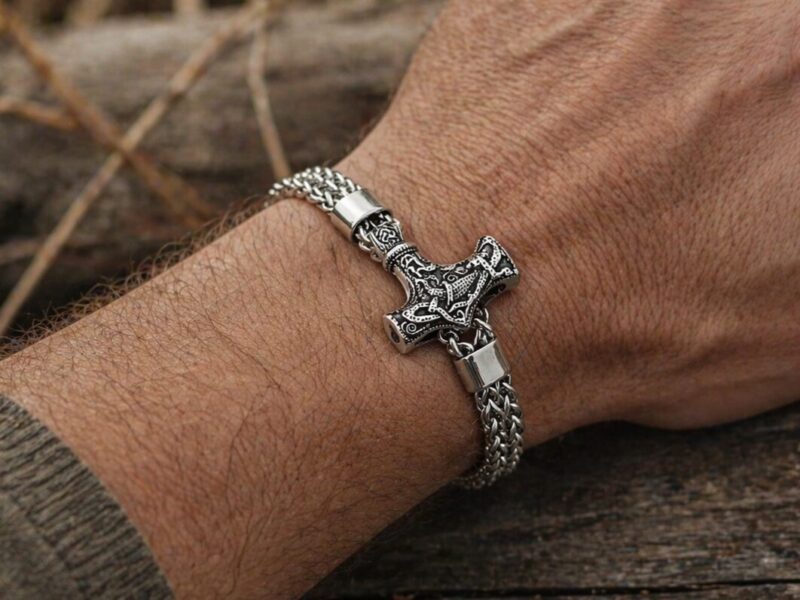 Mjolnir Chain sierfoto Mei's Viking Mjölnir Chain | armband | Stainless Steel Mei's Viking Mjölnir Chain | armband | Stainless Steel - Afbeelding 2