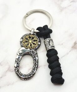 Mei's | Keyed Nordic Compass | sleutelhanger | Stainless Steel