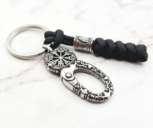 Nordic Compass 4 Mei's Viking Nordic Compass | sleutelhanger | Stainless Steel Nordic Compass 4
